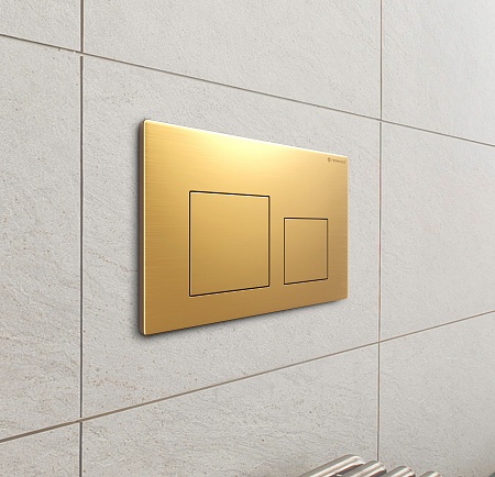 Клавиша смыва для инсталляции Terminus Classic кнопка квадрат цвет брашированное золото Евпатория - фото 3 Клавиша смыва для инсталляции Terminus Classic кнопка квадрат цвет брашированное золото Евпатория - фото 3