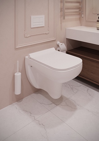 Подвесной унитаз Terminus Ното 550х350 белый Евпатория - фото 7