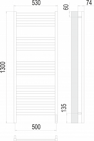Енисей П15 500х1300 электро (sensor quick touch) Полотенцесушитель TERMINUS Евпатория - фото 3 Енисей П15 500х1300 электро (sensor quick touch) Полотенцесушитель TERMINUS Евпатория - фото 3