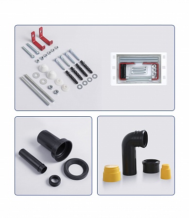 Система инсталляции для подвесного унитаза 400х1160 (4 в 1 с клавишей смыва) Terminus Евпатория - фото 5