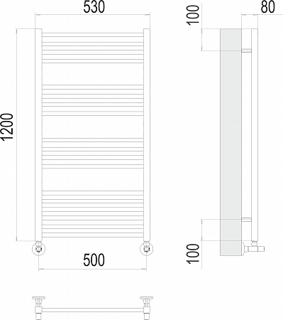 Ватикан П18 500х1200 Полотенцесушитель TERMINUS Евпатория - фото 3 Ватикан П18 500х1200 Полотенцесушитель TERMINUS Евпатория - фото 3