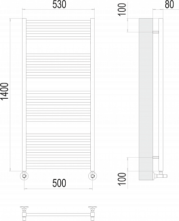 Ватикан П22 500х1400 Полотенцесушитель TERMINUS Евпатория - фото 3 Ватикан П22 500х1400 Полотенцесушитель TERMINUS Евпатория - фото 3