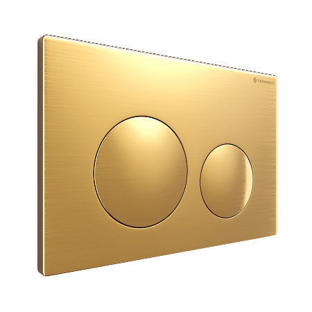 Клавиша смыва для инсталляции Terminus Classic кнопка круг цвет брашированное золото Евпатория - фото 2 Клавиша смыва для инсталляции Terminus Classic кнопка круг цвет брашированное золото Евпатория - фото 2