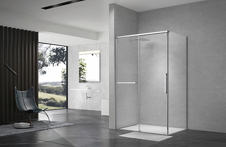 Душевой уголок слайдер Terminus Альба 02 900х1200х2200  прямоугольник хром Евпатория - фото 2