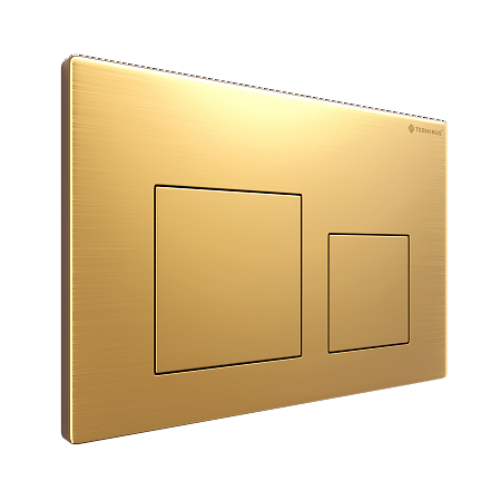 Клавиша смыва для инсталляции Terminus Classic кнопка квадрат цвет брашированное золото Евпатория - фото 2 Клавиша смыва для инсталляции Terminus Classic кнопка квадрат цвет брашированное золото Евпатория - фото 2