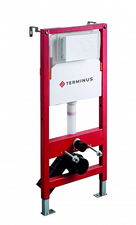 Пневматическая система инсталляции для подвесного унитаза 500х1125 (4 в 1 с клавишей смыва) Terminus Евпатория - фото 2