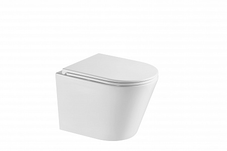 Подвесной унитаз безободковый Terminus Классик S 515х355 белый Евпатория - фото 3