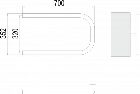 П-обр AISI 32х2 320х700 Полотенцесушитель TERMINUS Евпатория - фото 3 П-обр AISI 32х2 320х700 Полотенцесушитель TERMINUS Евпатория - фото 3