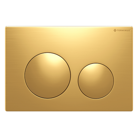 Клавиша смыва для инсталляции Terminus Classic кнопка круг цвет брашированное золото Евпатория - фото 1 Клавиша смыва для инсталляции Terminus Classic кнопка круг цвет брашированное золото Евпатория - фото 1