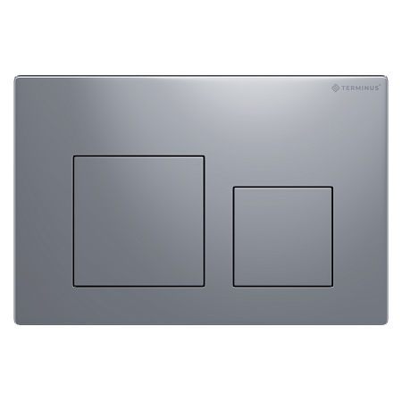 Клавиша смыва для инсталляции Terminus Classic кнопка квадрат цвет  хром Евпатория - фото 1