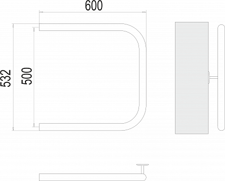 П-обр AISI 32х2 500х600 Полотенцесушитель TERMINUS Евпатория - фото 3 П-обр AISI 32х2 500х600 Полотенцесушитель TERMINUS Евпатория - фото 3
