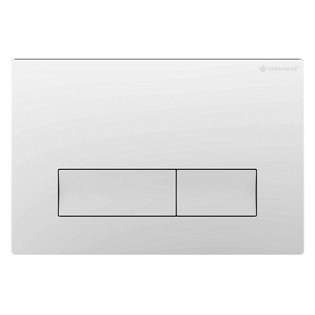 Клавиша смыва для инсталляции Terminus Classic кнопка прямоугольник цвет белый Евпатория - фото 1