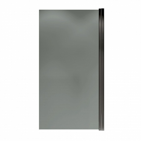 Шторка на ванну распашная Terminus Ното 02 1500х700 проф.черный, тонированная Евпатория - фото 4