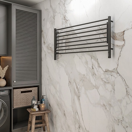 Горизонт П8 1200х600 электро КС ЧЕРНЫЙ МУАР (sensor quick touch) Полотенцесушитель TERMINUS Евпатория - фото 3