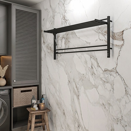 Горизонт П8 1200х600 электро КС ЧЕРНЫЙ МУАР (sensor quick touch) Полотенцесушитель TERMINUS Евпатория - фото 4